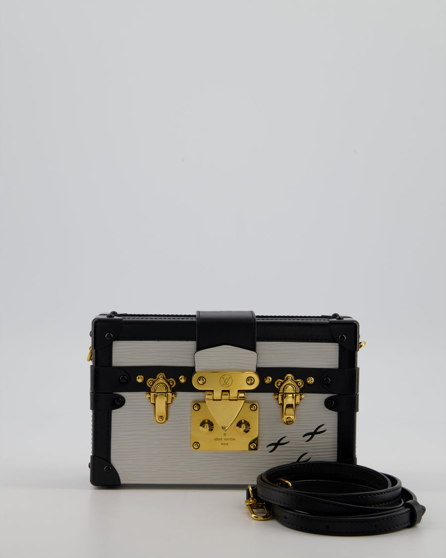 Louis Vuitton Black Epi Leather Petite Malle Clutch Bag