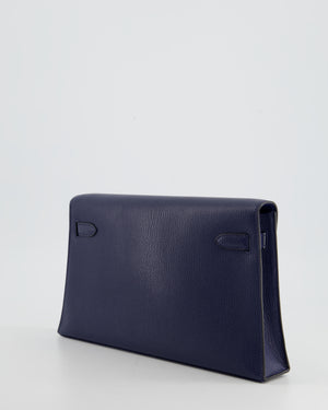 *NEW RELEASE* Hermès Kelly Elan Bag in Bleu Sapphire Chevre Leather with Gold Hardware