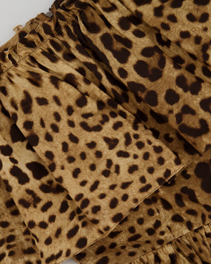Dolce & Gabanna Leopard Print Strap Dress IT 38 (UK6)