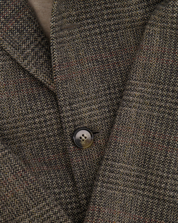 Loro Piana Grey Cashmere Coat with Chocolate Brown Fur Collar Size M (UK 10)