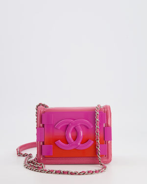 Chanel Pink Patent Leather Extra Mini Classic Flap For Sale at 1stDibs