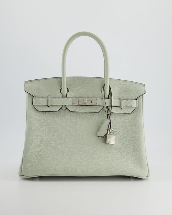 *RARE* Hermès Birkin Bag Retourne 30cm in Gris Neve Togo Leather with Palladium Hardware