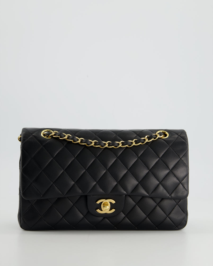 *HOT* Chanel Medium Black Classic Double Flap in Lambskin Leather with Gold Hardware Bag RRP - £8,530