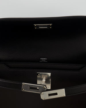 RARE* Hermès Kelly Depeches Pochette 25cm in Black Galop d'Hermès