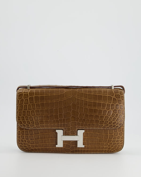 *FIRE PRICE* Hermes Constance Elan 25cm in Elephant Shiny Niloticus with Palladium Hardware