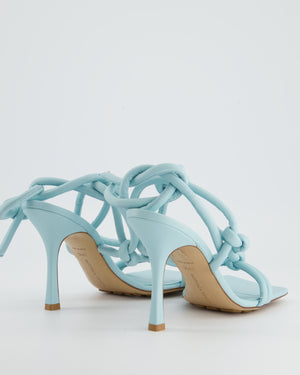 Bottega Veneta Baby Blue Knot Leather Heels Size EU 39.5 RRP £850