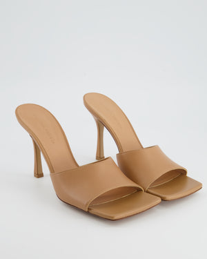 Bottega Veneta Nude Leather Mule Heels Size EU 40 RRP £690