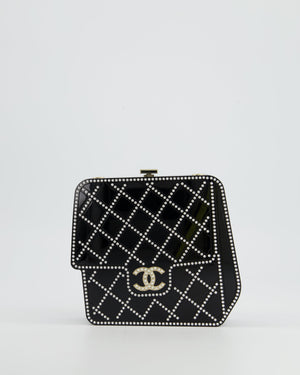 COLLECTORS ITEM* Chanel Black Acrylic Crossbody Box Bag with Crystal –  Sellier