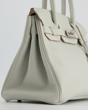 *FIRE PRICE & HOT* Hermès Birkin Bag Retourne 30cm in Gris Pale Clemence Leather with Palladium Hardware