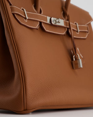 Hermes 35cm Chocolate Togo Leather Palladium Hardware Birkin Bag - Yoogi's  Closet