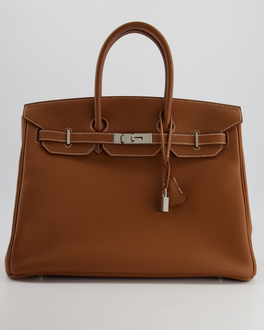 Hermès Birkin Bag 35cm in Gold Togo Leather with Palladium