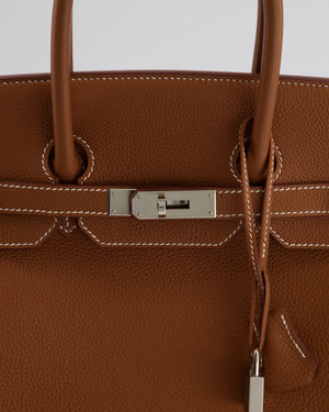 Hermès Birkin Bag 35cm in Gold Togo Leather with Palladium Hardware –  Sellier