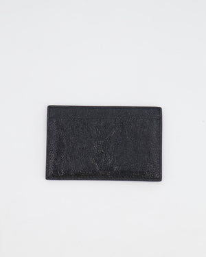 Saint Laurent Black Patent Leather Cardholder with Logo Detail RRP £250