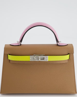*HOT* Hermes Mini Kelly II Sellier 20cm Tri-Colour with Palladium Hardware