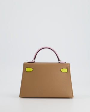 *HOT* Hermes Mini Kelly II Sellier 20cm Tri-Colour with Palladium Hardware