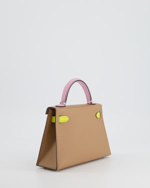 *HOT* Hermes Mini Kelly II Sellier 20cm Tri-Colour with Palladium Hardware
