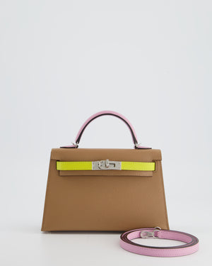 *HOT* Hermes Mini Kelly II Sellier 20cm Tri-Colour with Palladium Hardware