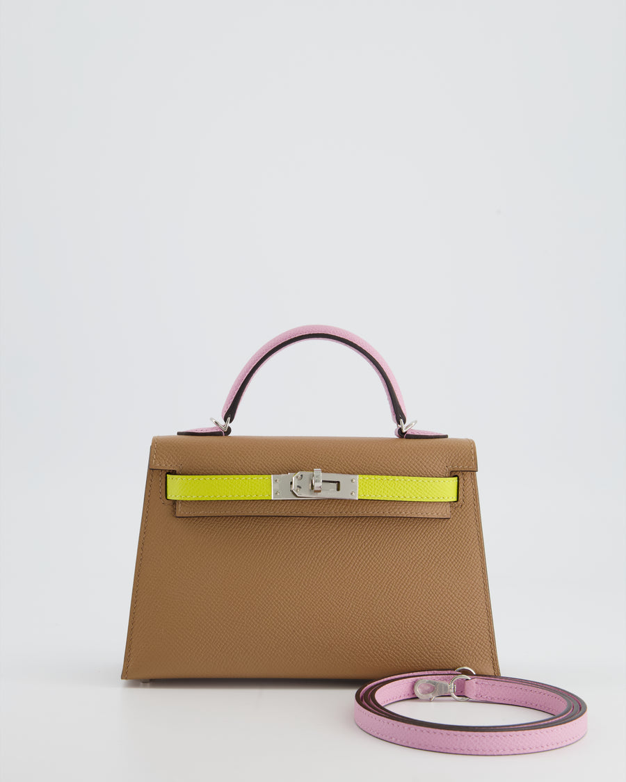 *HOT* Hermes Mini Kelly II Sellier 20cm Tri-Colour with Palladium Hardware