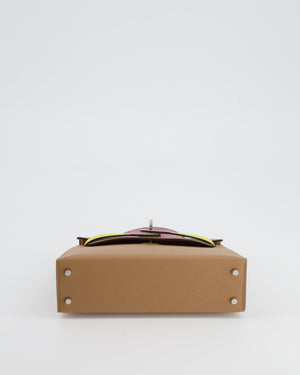 *HOT* Hermes Mini Kelly II Sellier 20cm Tri-Colour with Palladium Hardware