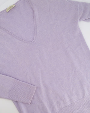 Della Giana Lilac Cashmere Jumper and Scarf Set Size IT 42 (UK 10) RRP £685
