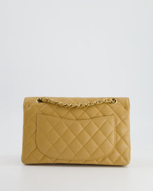 Chanel Medium Classic Double Flap Bag Caramel Lambskin Light Gold Hardware