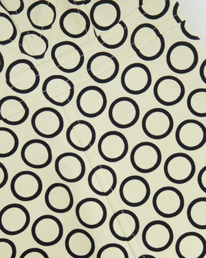 Louis Vuitton Cream & Black Geometric Pattern Dress FR 38 (UK 10)