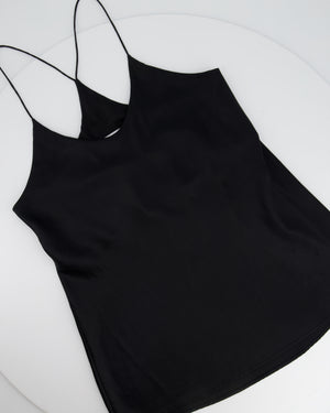 Olivia Von Halle Black Silk Camisole  Vest Size 2 (UK 6)