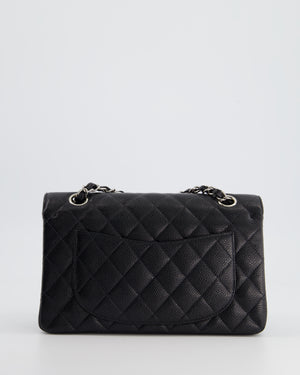 *VINTAGE PERFECTION* Chanel Small Classic Double Flap Bag in Caviar Leather with Silver Hardware RRP £8,530