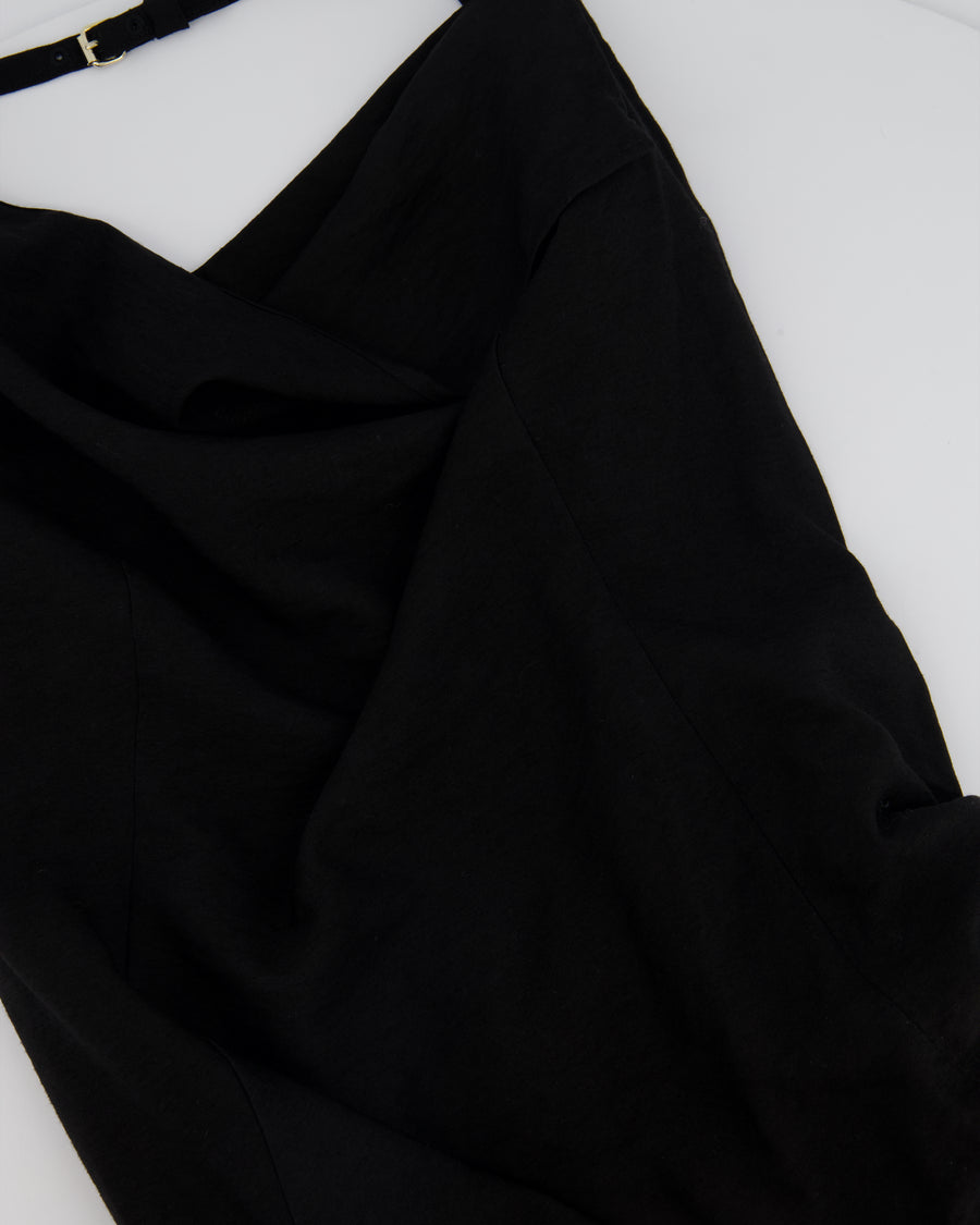 Jacquemus Black Saudade Le Splash Asymmetric Dress FR 40 (UK 12)