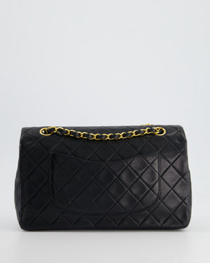 Chanel 4-series Black Medium Classic Flap in Lambskin with 24K