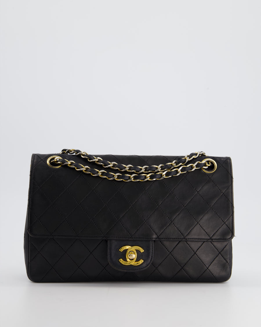 Chanel White Quilted Lambskin Leather Classic Medium Double Flap Bag -  Yoogi's Closet