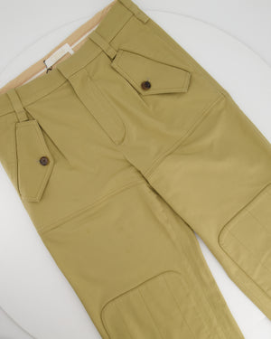 Chloé Camel Cargo Trousers with Pocket Detail Size FR 36 (UK 8)