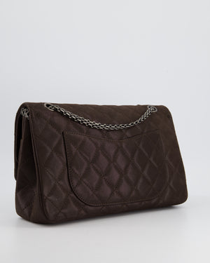 Chanel Chocolate Brown Maxi 2.55 Reissue in Iridescent Calfskin with Ruthenium Hardware