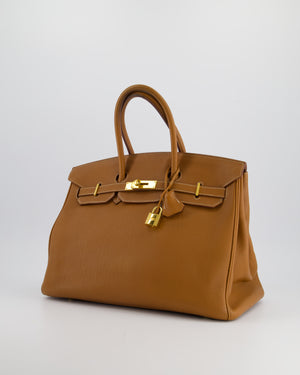 Hermès Birkin Bag 35cm in Gold Togo Leather with Gold Hardware