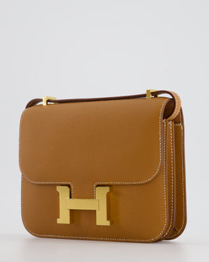 Hermès Constance Mini 18cm in Gold Epsom Leather with Gold Hardware
