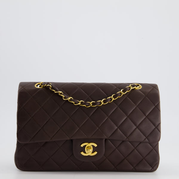 Chanel 2.55 lined flap 9 Chain Shoulder Bag Black Lambskin Quilt Leather  ref.503379 - Joli Closet