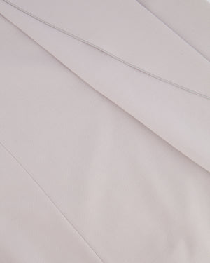 Giorgio Armani Light Grey Draped Wool Midi Skirt Size IT 40 (UK 8)