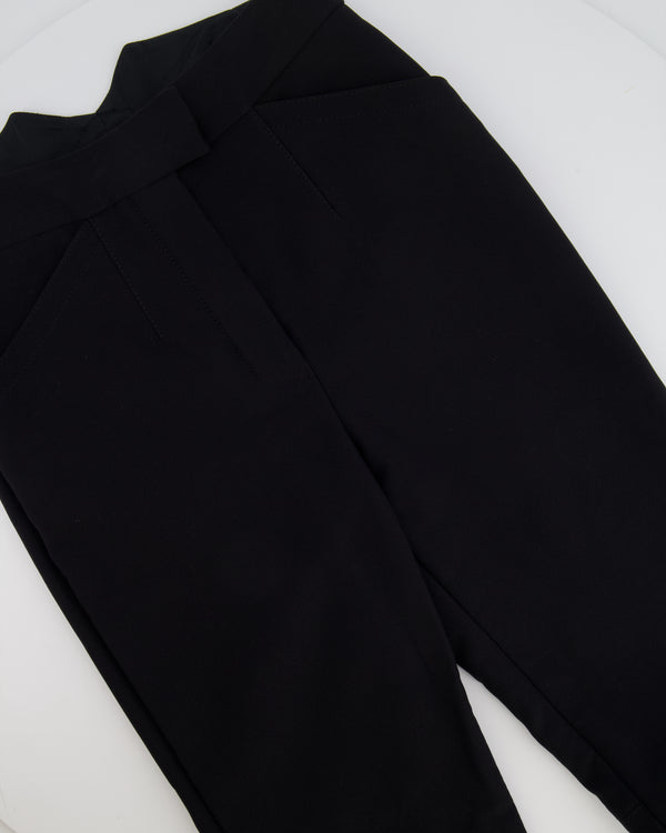 Louis Vuitton Black Tailored Trousers with Large Button Details Size FR 36 (UK 8)