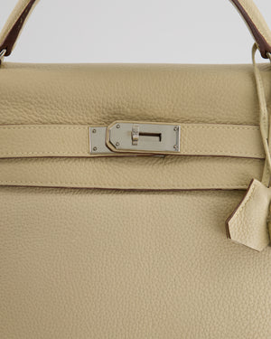 Hermès Kelly 40cm Parchemin Togo Leather with Palladium Hardware