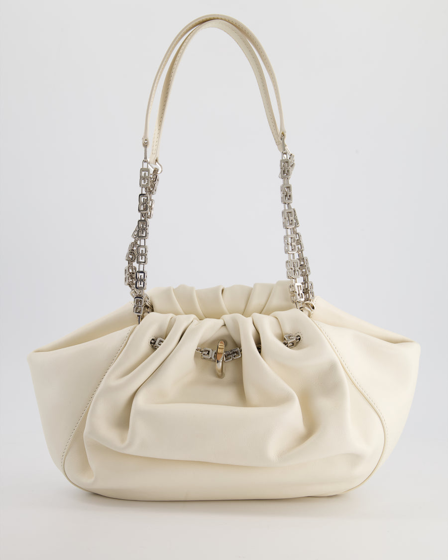 *CURRENT SEASON* Givenchy White Kenny Small Embellished Leather Shoulder Bag RRP £1650