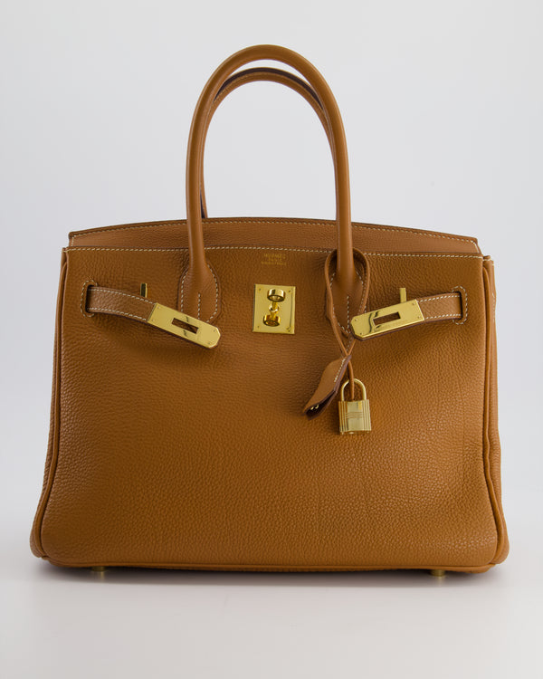 Hermès Birkin Bag 30cm Sellier in Gold Togo Leather with Gold Hardware