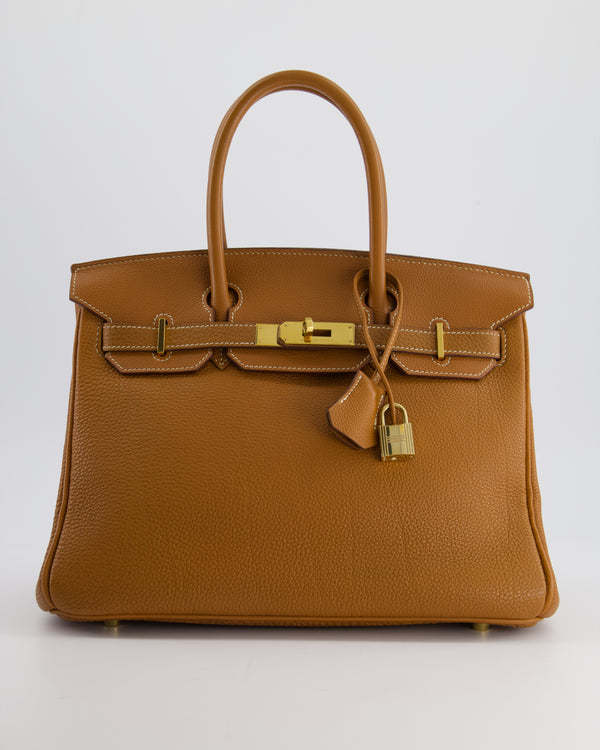 Hermès Birkin Bag 30cm Sellier in Gold Togo Leather with Gold Hardware