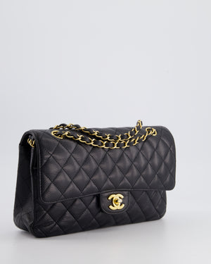 Chanel Medium Black Classic Double Flap Bag in Caviar Leather with Gol –  Sellier