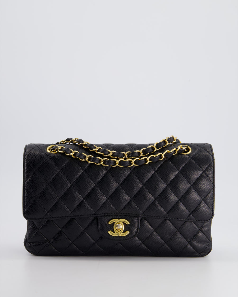 Chanel Beige Quilted Caviar Medium Classic Double Flap Bag, myGemma, IT