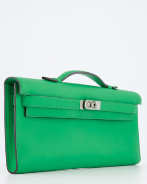 *FIRE PRICE* Hermès Kelly Cut Bag in Bamboo Swift Leather with Palladium Hardware