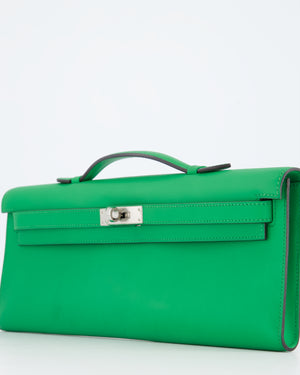 *FIRE PRICE* Hermès Kelly Cut Bag in Bamboo Swift Leather with Palladium Hardware