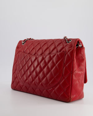 FIRE PRICE* Chanel Maxi Double Flap Bag in Red Caviar Leather with Si –  Sellier
