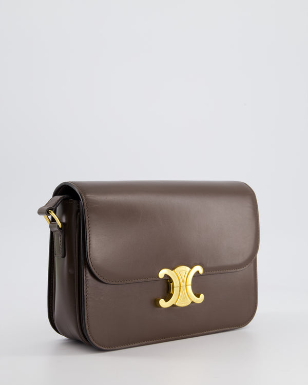 *HOT* Celine Classique Triomphe Bag in Brown Shiny Calfskin with Gold Hardware RRP £2950