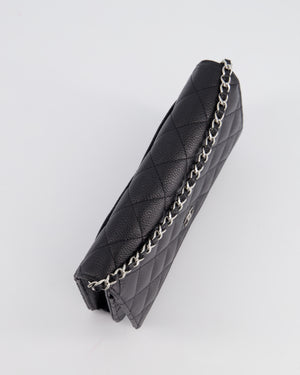 *HOT* Chanel Black Wallet on Chain in Caviar with Silver Hardware