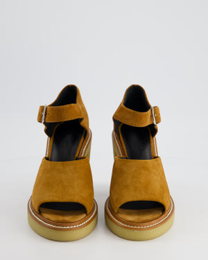 Hermès Drew Heeled Sandals in Brown Suede Size EU 36.5 - RRP -£740